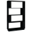 VidaXL (black) vidaXL Solid Wood Pine Book Cabinet/Room Divider Storage Rack Multi Colours 3