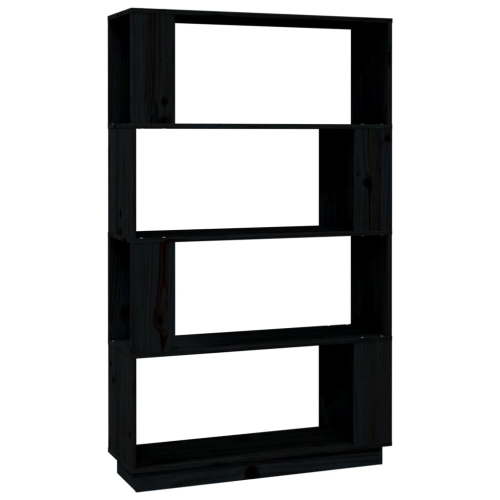 VidaXL (black) vidaXL Solid Wood Pine Book Cabinet/Room Divider Storage Rack Multi Colours 2