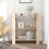 VidaXL (brown) vidaXL Solid Wood Pine Book Cabinet/Room Divider Storage Rack Multi Colours 4