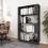 VidaXL (grey) vidaXL Solid Wood Pine Book Cabinet/Room Divider Storage Rack Multi Colours 4