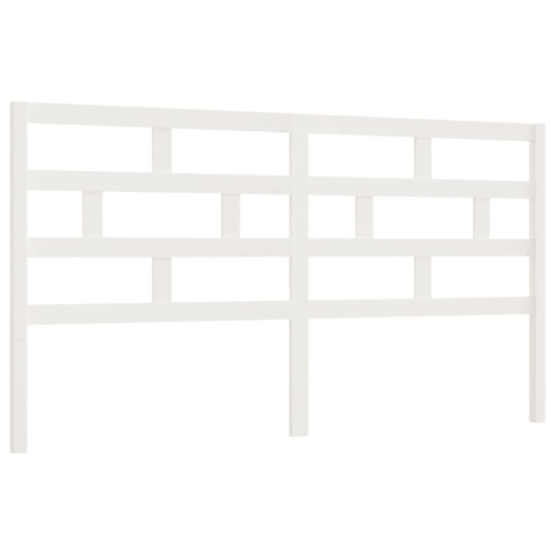 VidaXL (white, 206 x 4 x 100 cm) vidaXL Bed Headboard Bedroom Bed Header Decorative Headboard Solid Wood Pine 2