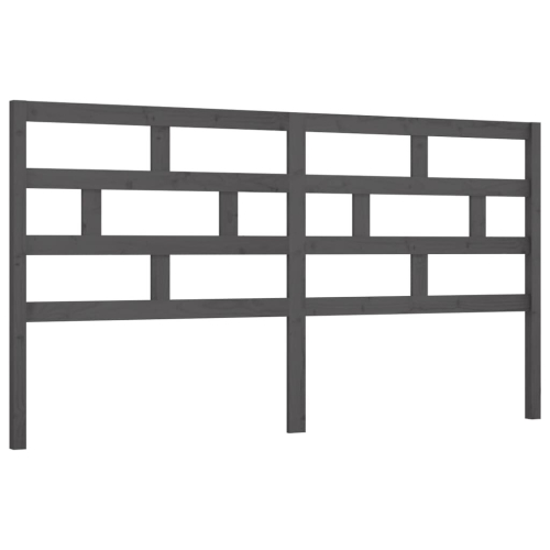 VidaXL (grey, 206 x 4 x 100 cm) vidaXL Bed Headboard Bedroom Bed Header Decorative Headboard Solid Wood Pine 2