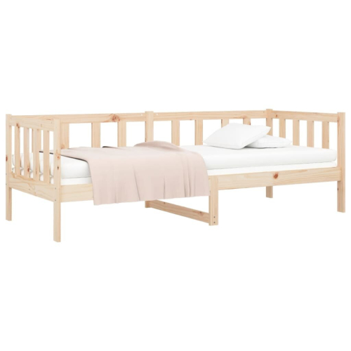 VidaXL (brown) vidaXL Solid Pinewood Pull-out Day Bed Wooden Sleepover Sofa Bed Multi Colours 2