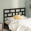VidaXL (black, 166 x 4 x 100 cm) vidaXL Bed Headboard Bedroom Bed Header Decorative Headboard Solid Wood Pine 4