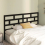 VidaXL (black, 206 x 4 x 100 cm) vidaXL Bed Headboard Bedroom Bed Header Decorative Headboard Solid Wood Pine 4