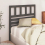 VidaXL (grey, 81 x 4 x 100 cm) vidaXL Bed Headboard Bedroom Bed Header Decorative Headboard Solid Wood Pine 4