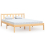 VidaXL vidaXL Solid Pinewood Bed Frame 140x200 cm Home Bedroom Bedstead Bed Base 3