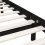 VidaXL vidaXL Bed Frame Bed Base Platform Bed Black Solid Wood Pine 135x190 cm Double 8