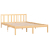 VidaXL vidaXL Solid Pinewood Bed Frame 140x200 cm Home Bedroom Bedstead Bed Base 4