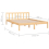 VidaXL vidaXL Solid Pinewood Bed Frame 140x200 cm Home Bedroom Bedstead Bed Base 10