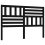VidaXL (black, 126 x 4 x 100 cm) vidaXL Bed Headboard Bedroom Bed Header Decorative Headboard Solid Wood Pine 3