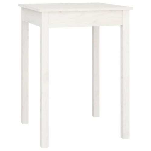 VidaXL (White, 55 x 55 x 75 cm (L x W x H)) vidaXL Dining Table Kitchen Table Dining Room Dinner Table Solid Wood Pine 2