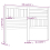 VidaXL (grey, 146 x 4 x 100 cm) vidaXL Bed Headboard Bedroom Bed Header Decorative Headboard Solid Wood Pine 5