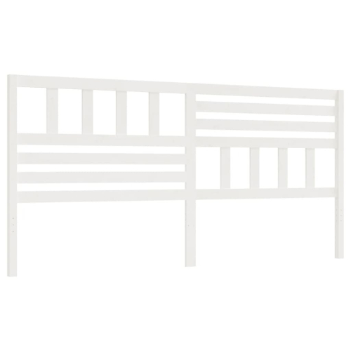 VidaXL (white, 206 x 4 x 100 cm) vidaXL Bed Headboard Bedroom Bed Header Decorative Headboard Solid Wood Pine 2