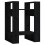 VidaXL (black) vidaXL Solid Wood Pine Book Cabinet/Room Divider Storage Rack Multi Colours 3