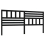 VidaXL (black, 206 x 4 x 100 cm) vidaXL Bed Headboard Bedroom Bed Header Decorative Headboard Solid Wood Pine 3