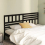 VidaXL (black, 206 x 4 x 100 cm) vidaXL Bed Headboard Bedroom Bed Header Decorative Headboard Solid Wood Pine 4