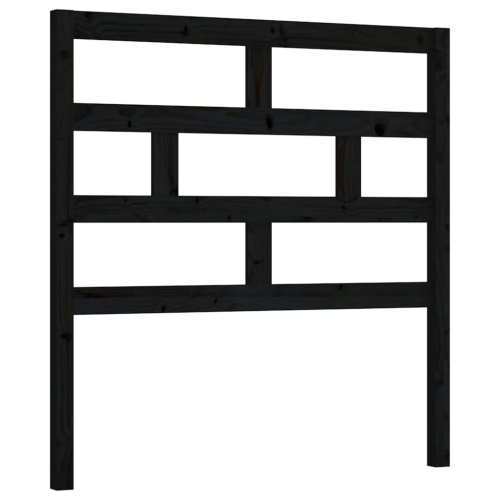 VidaXL (black, 81 x 4 x 100 cm) vidaXL Bed Headboard Bedroom Bed Header Decorative Headboard Solid Wood Pine 2