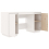 VidaXL (white) vidaXL Solid Wood Pine Desk Wooden Office Writing Desk Table Multi Colours 6