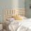 VidaXL (brown, 146 x 4 x 100 cm) vidaXL Bed Headboard Bedroom Bed Header Decorative Headboard Solid Wood Pine 4