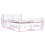 VidaXL (white, 150 x 200 cm) vidaXL Solid Wood Bed Frame Bedroom Bedstead Bed Base Multi Colours/Sizes 5