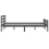 VidaXL (grey, 140 x 190 cm) vidaXL Solid Wood Bed Frame Bedroom Bedstead Bed Base Multi Colours/Sizes 7