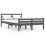 VidaXL (grey, 140 x 190 cm) vidaXL Solid Wood Bed Frame Bedroom Bedstead Bed Base Multi Colours/Sizes 3