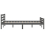 VidaXL (grey, 150 x 200 cm) vidaXL Solid Wood Bed Frame Bedroom Bedstead Bed Base Multi Colours/Sizes 7