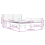 VidaXL (white, 135 x 190 cm) vidaXL Solid Wood Bed Frame Bedroom Bedstead Bed Base Multi Colours/Sizes 5