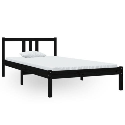 VidaXL (black, 100 x 200 cm) vidaXL Solid Wood Bed Frame Wooden Platform Bed Multi Colours Multi Sizes 2