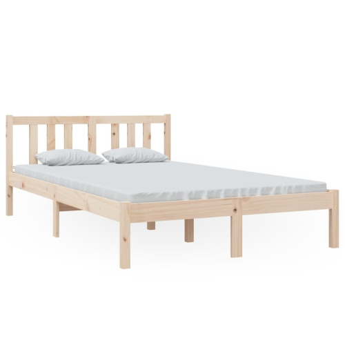 VidaXL (brown, 120 x 200 cm) vidaXL Solid Wood Bed Frame Wooden Platform Bed Multi Colours Multi Sizes 2