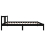 VidaXL (black, 100 x 200 cm) vidaXL Solid Wood Bed Frame Wooden Platform Bed Multi Colours Multi Sizes 6