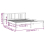 VidaXL (black, 150 x 200 cm) vidaXL Solid Wood Bed Frame Wooden Platform Bed Multi Colours Multi Sizes 5