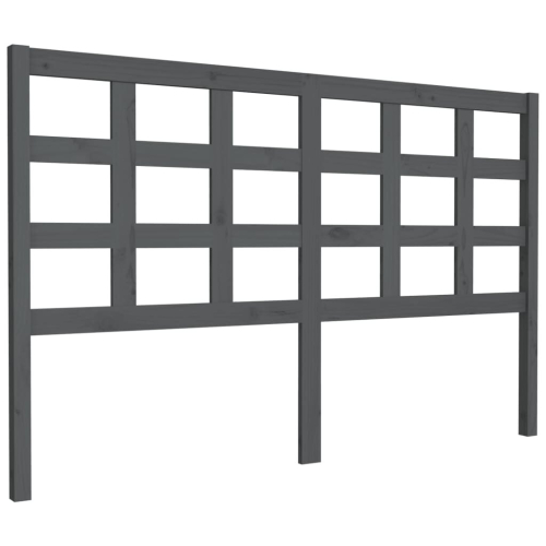 VidaXL (grey, 156 x 4 x 100 cm) vidaXL Bed Headboard Home Bedroom Decorative Bed Header Panel Solid Wood Pine 2