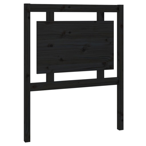 VidaXL (black, 80.5 x 4 x 100 cm) vidaXL Bed Headboard Home Bedroom Decorative Bed Header Panel Solid Wood Pine 2