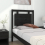 VidaXL (black, 80.5 x 4 x 100 cm) vidaXL Bed Headboard Home Bedroom Decorative Bed Header Panel Solid Wood Pine 4