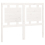 VidaXL (white, 125.5 x 4 x 100 cm) vidaXL Bed Headboard Home Bedroom Decorative Bed Header Panel Solid Wood Pine 3