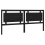 VidaXL (black, 205.5 x 4 x 100 cm) vidaXL Bed Headboard Home Bedroom Decorative Bed Header Panel Solid Wood Pine 3