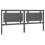 VidaXL (grey, 205.5 x 4 x 100 cm) vidaXL Bed Headboard Home Bedroom Decorative Bed Header Panel Solid Wood Pine 3