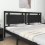 VidaXL (black, 205.5 x 4 x 100 cm) vidaXL Bed Headboard Home Bedroom Decorative Bed Header Panel Solid Wood Pine 4