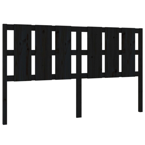 VidaXL (black, 165.5 x 4 x 100 cm) vidaXL Bed Headboard Home Bedroom Decorative Bed Header Panel Solid Wood Pine 2