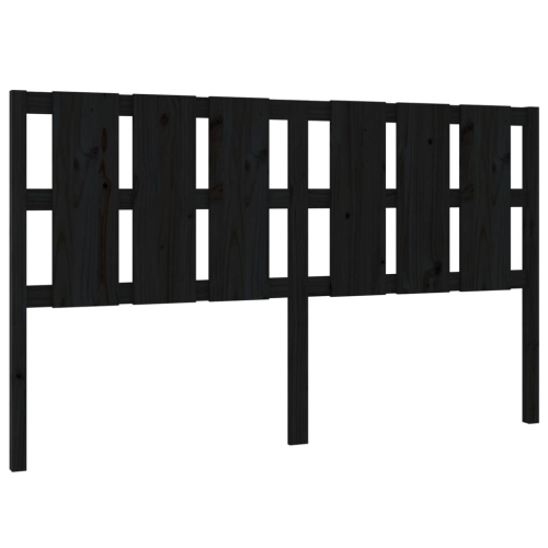 VidaXL (black, 185.5 x 4 x 100 cm) vidaXL Bed Headboard Home Bedroom Decorative Bed Header Panel Solid Wood Pine 2
