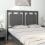 VidaXL (grey, 125.5 x 4 x 100 cm) vidaXL Bed Headboard Home Bedroom Decorative Bed Header Panel Solid Wood Pine 4