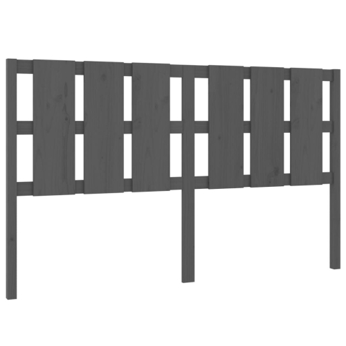 VidaXL (grey, 165.5 x 4 x 100 cm) vidaXL Bed Headboard Home Bedroom Decorative Bed Header Panel Solid Wood Pine 2