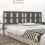 VidaXL (grey, 205.5 x 4 x 100 cm) vidaXL Bed Headboard Home Bedroom Decorative Bed Header Panel Solid Wood Pine 4