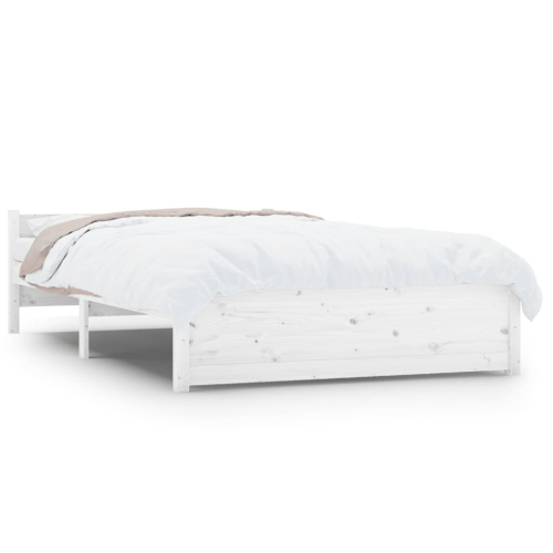 VidaXL (white, 140 x 200 cm) vidaXL Solid Wood Bed Frame Home Wooden Bedstead Bed Base Multi Colours/Sizes 2