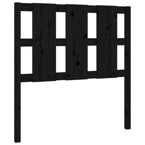 VidaXL (black, 95.5 x 4 x 100 cm) vidaXL Bed Headboard Home Bedroom Decorative Bed Header Panel Solid Wood Pine 2