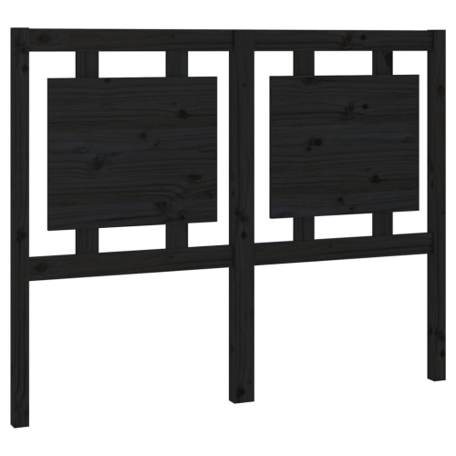 VidaXL (black, 125.5 x 4 x 100 cm) vidaXL Bed Headboard Home Bedroom Decorative Bed Header Panel Solid Wood Pine 2