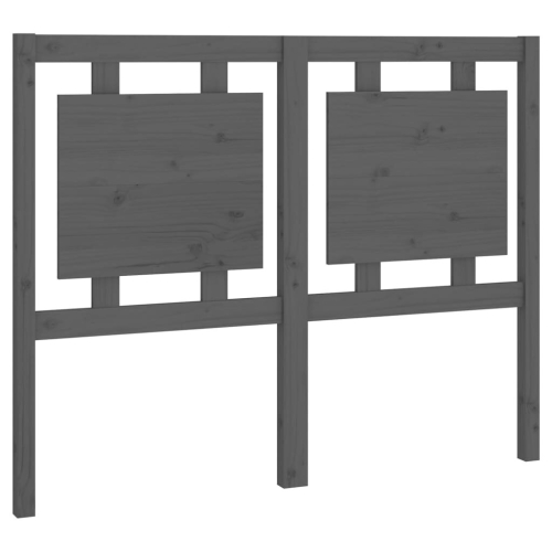 VidaXL (grey, 125.5 x 4 x 100 cm) vidaXL Bed Headboard Home Bedroom Decorative Bed Header Panel Solid Wood Pine 2