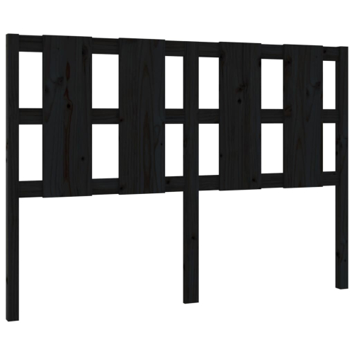 VidaXL (black, 145.5 x 4 x 100 cm) vidaXL Bed Headboard Home Bedroom Decorative Bed Header Panel Solid Wood Pine 2